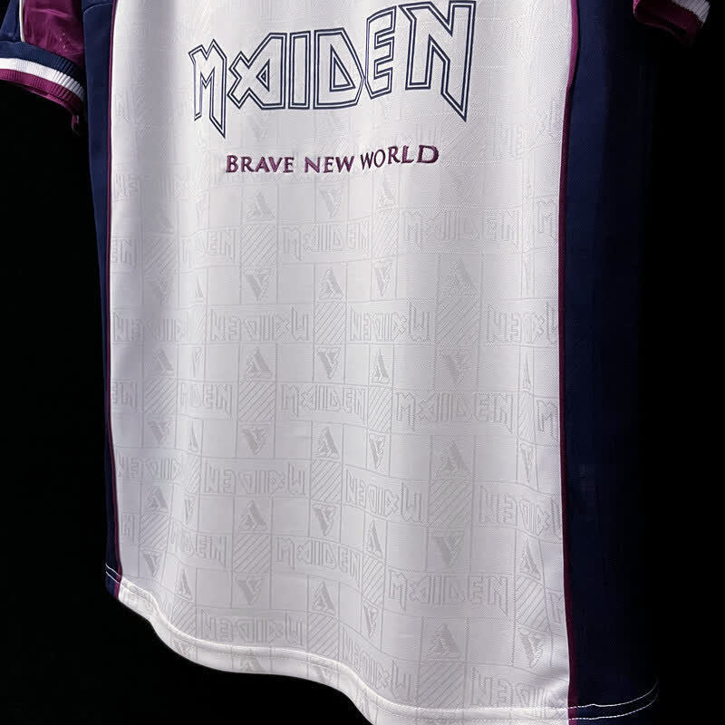 Football Shirt West Ham Iron Maiden Away 99-00 Retro extra 3