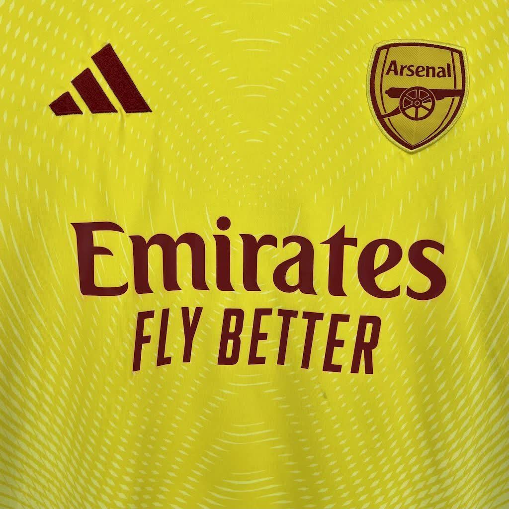 Football Shirt Arsenal Goalkeeper 25-26 Yellow extra 3