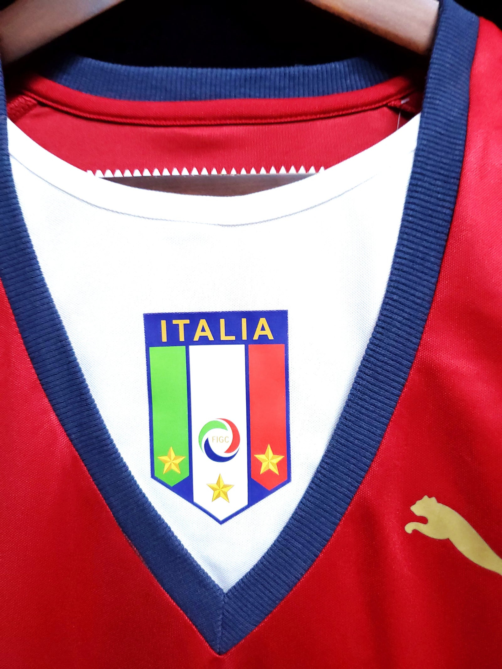 Football Shirt Italy Goalkeeper Red 2006 Retro extra 3