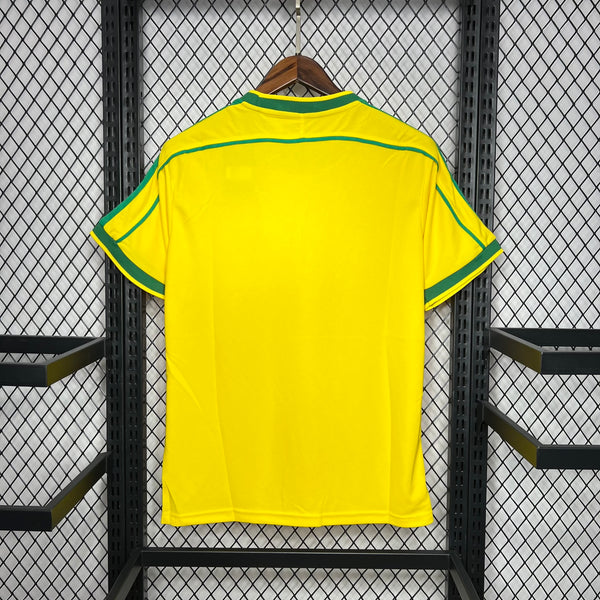 Football Shirt Brazil Home 1998 Retro back