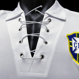 Football Shirt Brazil White 04-05 Retro extra 3