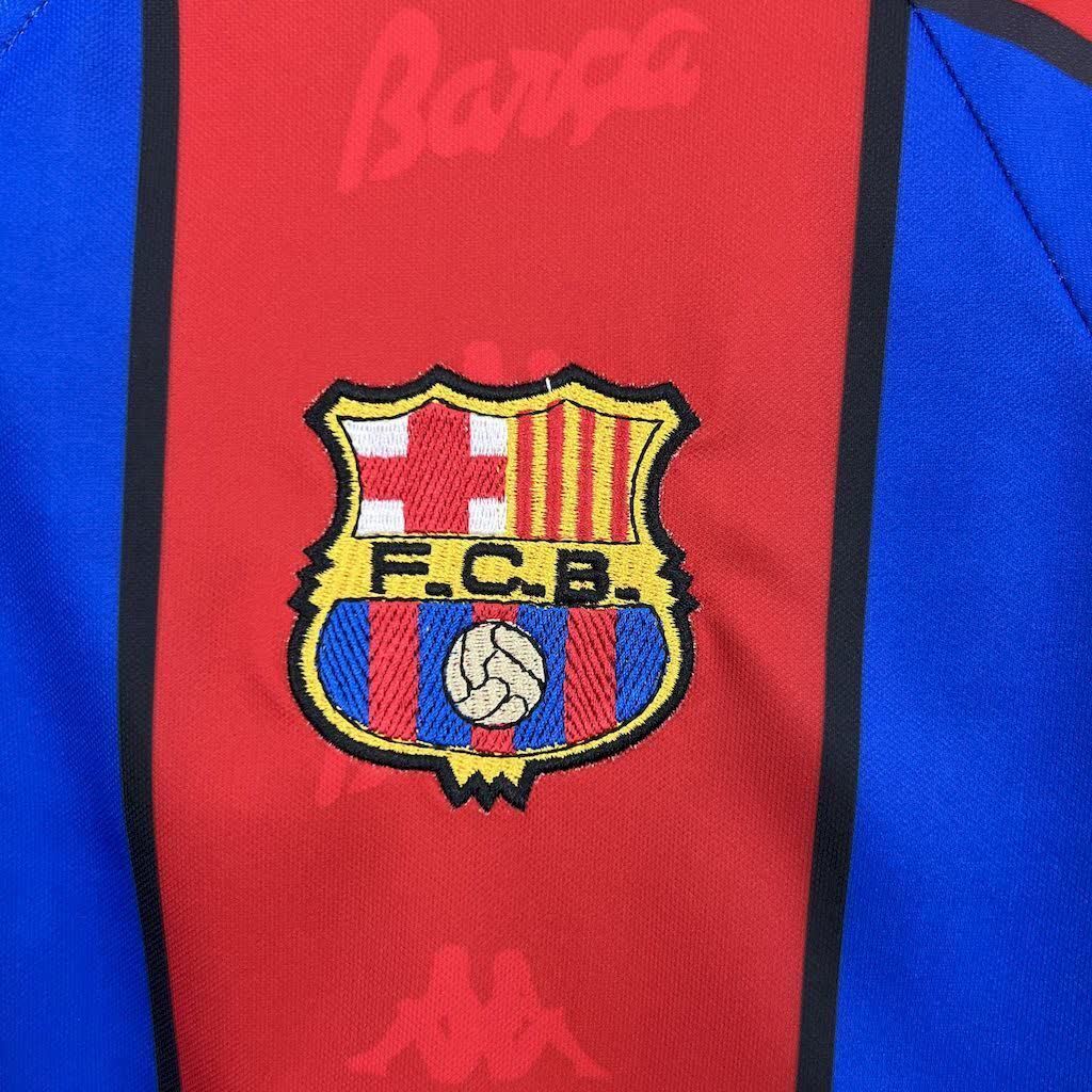 Football Shirt FC Barcelona Home 95-97 Long Sleeves extra 3