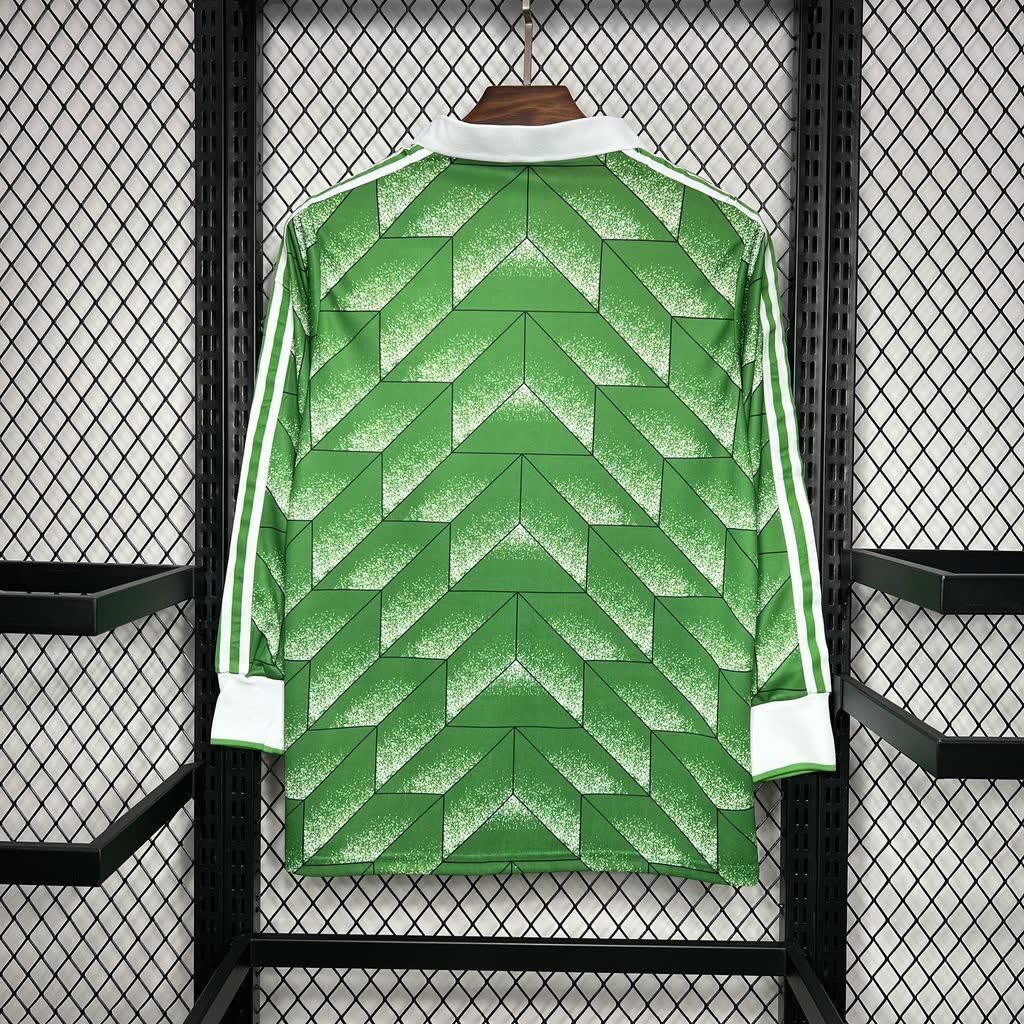 Football Shirt Germany Away 1990 Long Sleeve Retro back