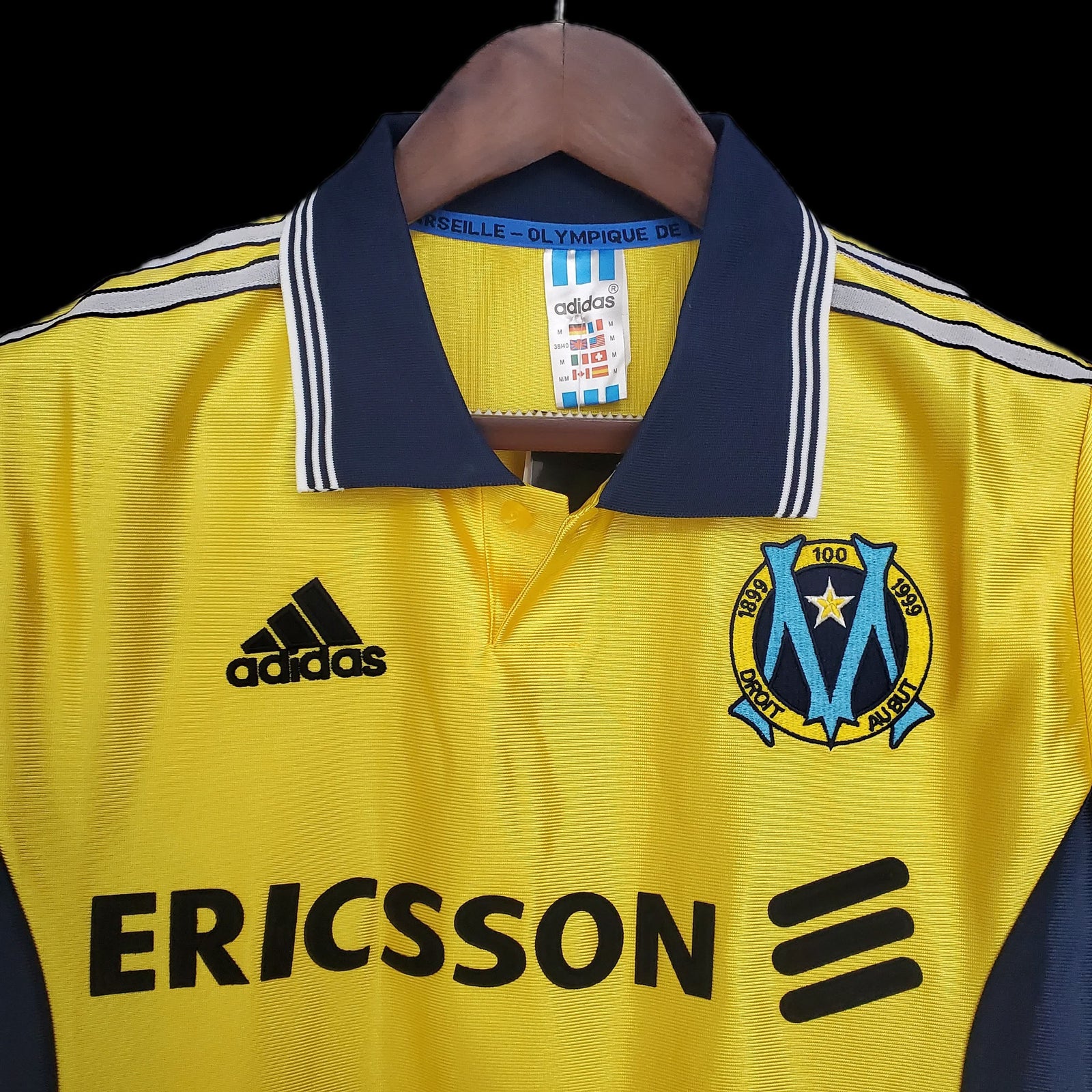 Football Shirt Olympique de Marseille Away 98-99 Retro extra 3