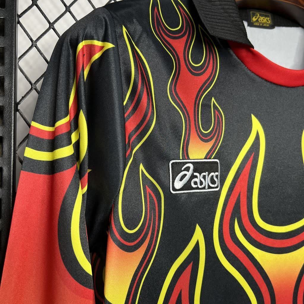 Football Shirt Japan Goalkeeper 1998 Red Flame Retro extra 4