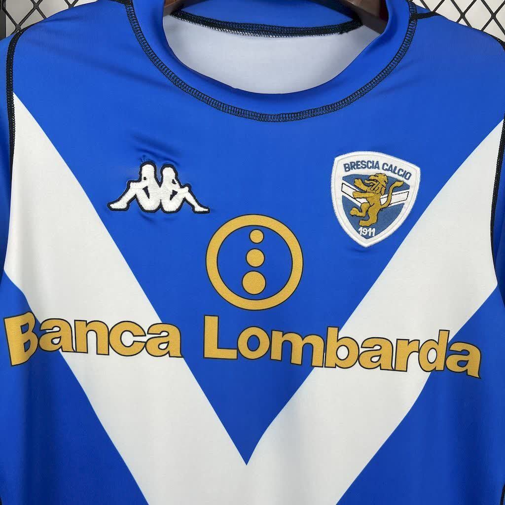 Football Shirt Brescia Home Long Sleeves 03-04 extra 3