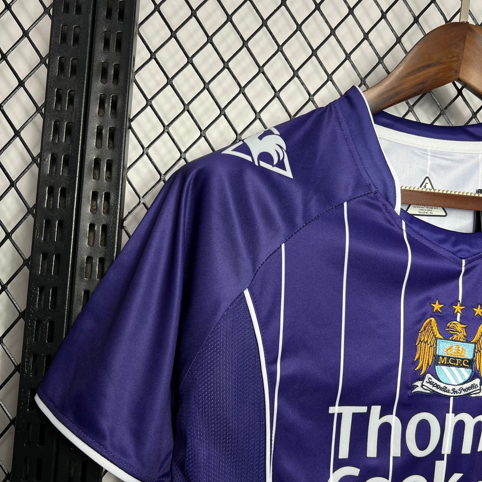 Football Shirt Manchester City Away 07-08 Retro extra 3