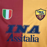 Football Shirt AS Roma Home 01-02 Long Sleeve Retro extra 4