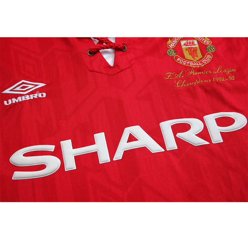 Football Shirt Manchester United Home 92-93 Retro extra 4