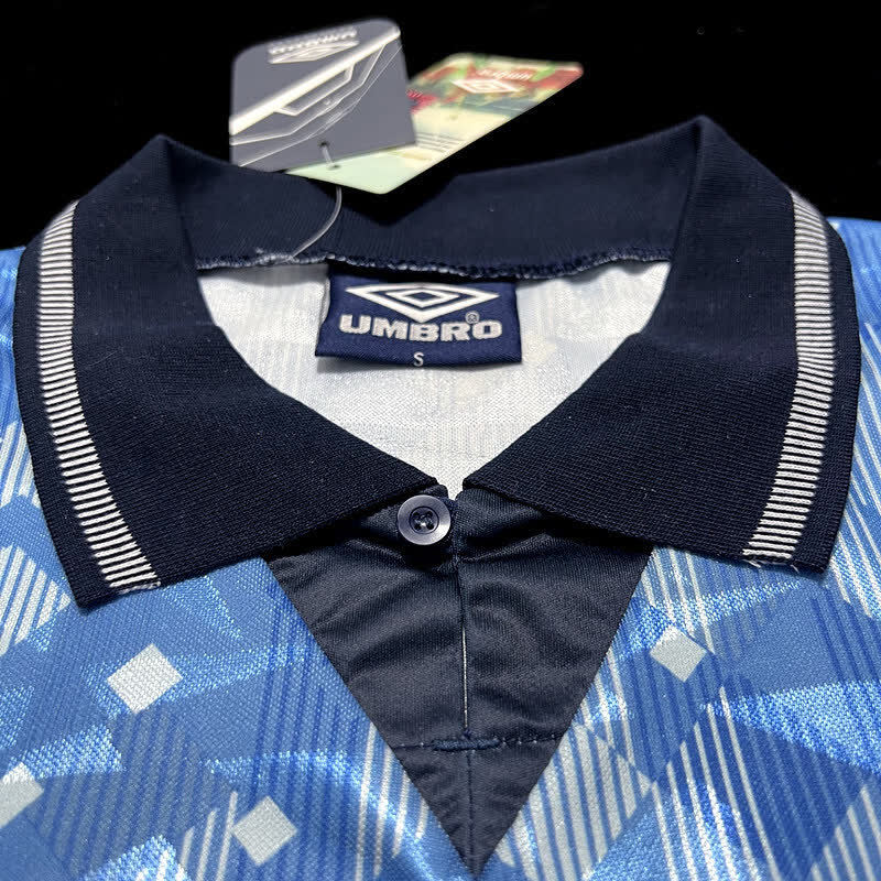 Football Shirt England Blue 1990 Retro extra 5