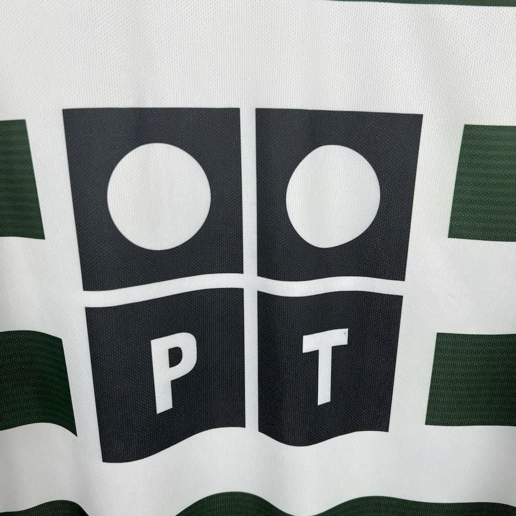 Football Shirt Sporting CP Home 01-03 Long Sleeves Retro extra 4