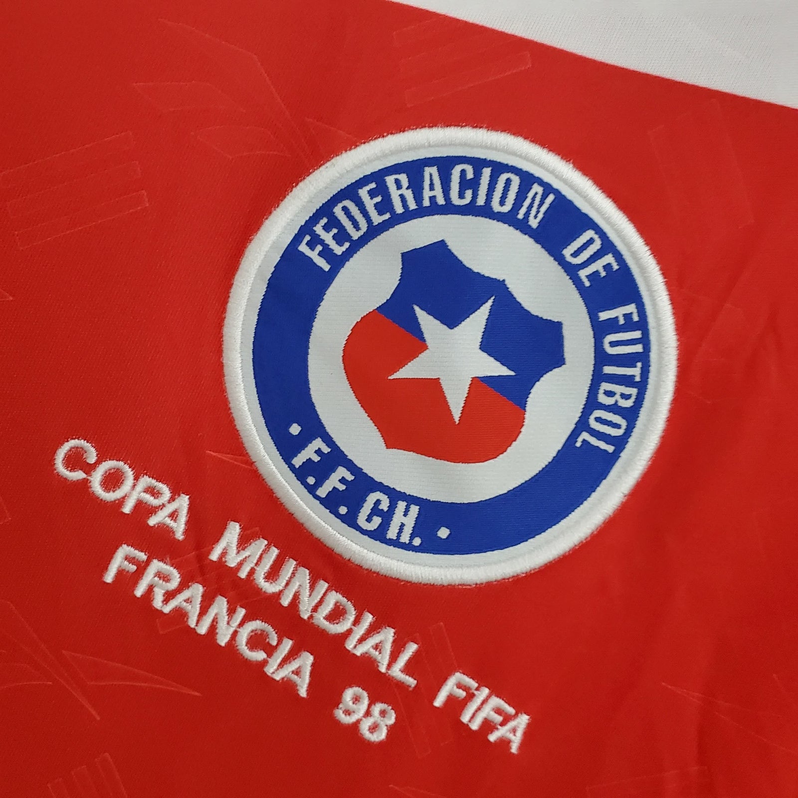 Football Shirt Chile Home 98-99 Retro extra 4