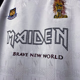 Football Shirt West Ham Iron Maiden Away 99-00 Retro extra 4