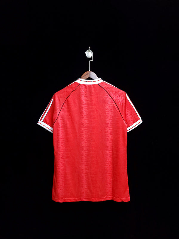 Football Shirt Manchester United Home 90-92 Retro back