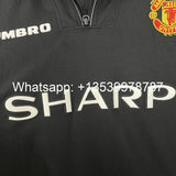 Football Shirt Manchester United Away 98-99 Retro extra 4