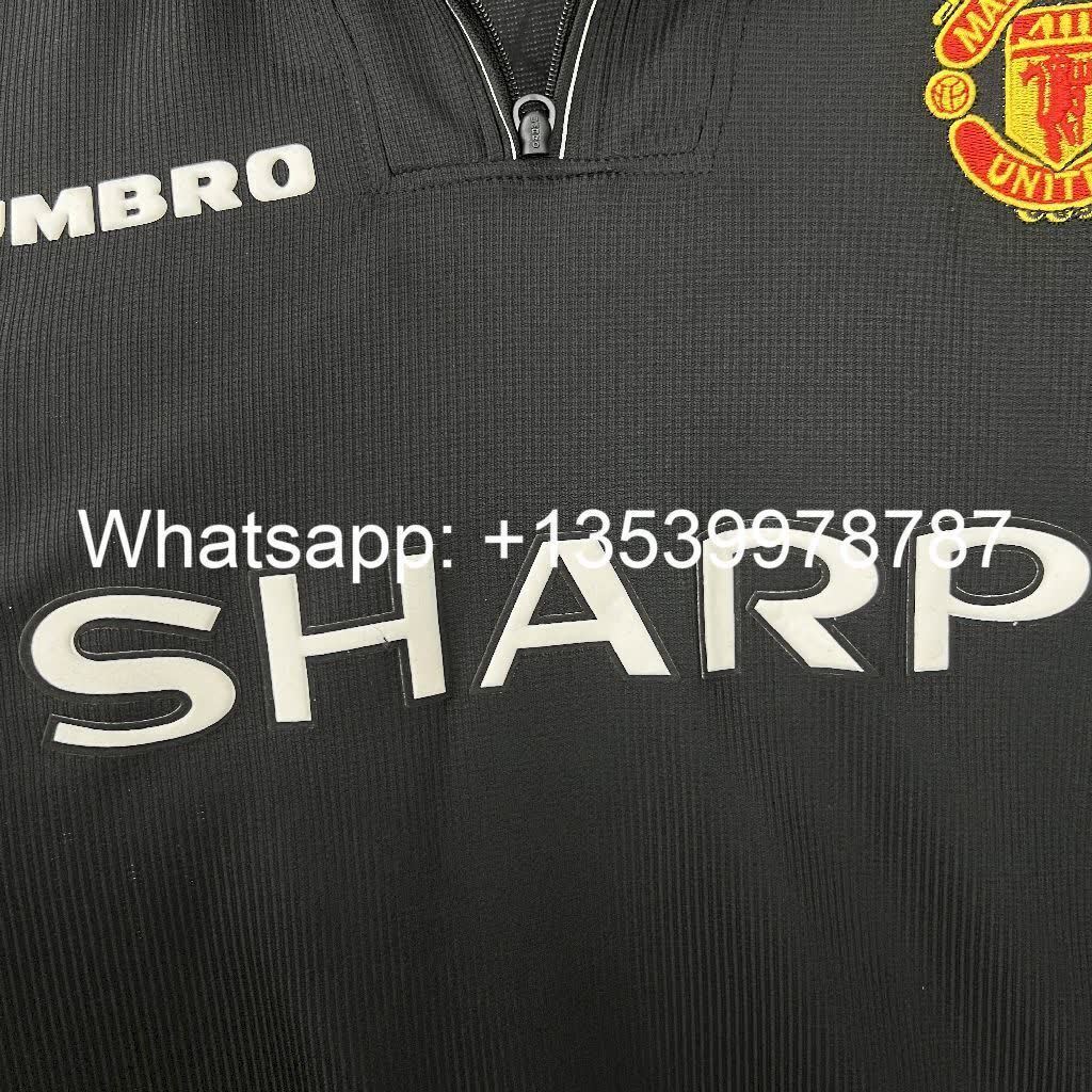 Football Shirt Manchester United Away 98-99 Retro extra 4