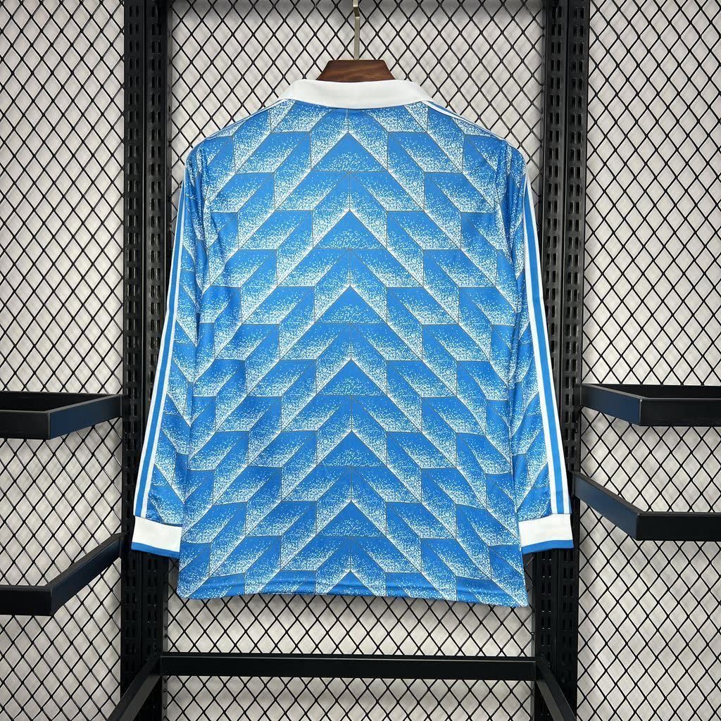 Football Shirt DDR Away 88-89 Long Sleeve Retro back