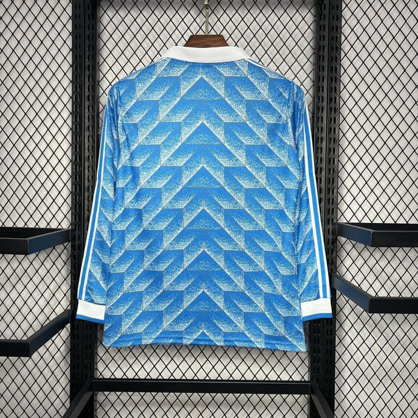 Football Shirt DDR Away 88-89 Long Sleeve Retro back