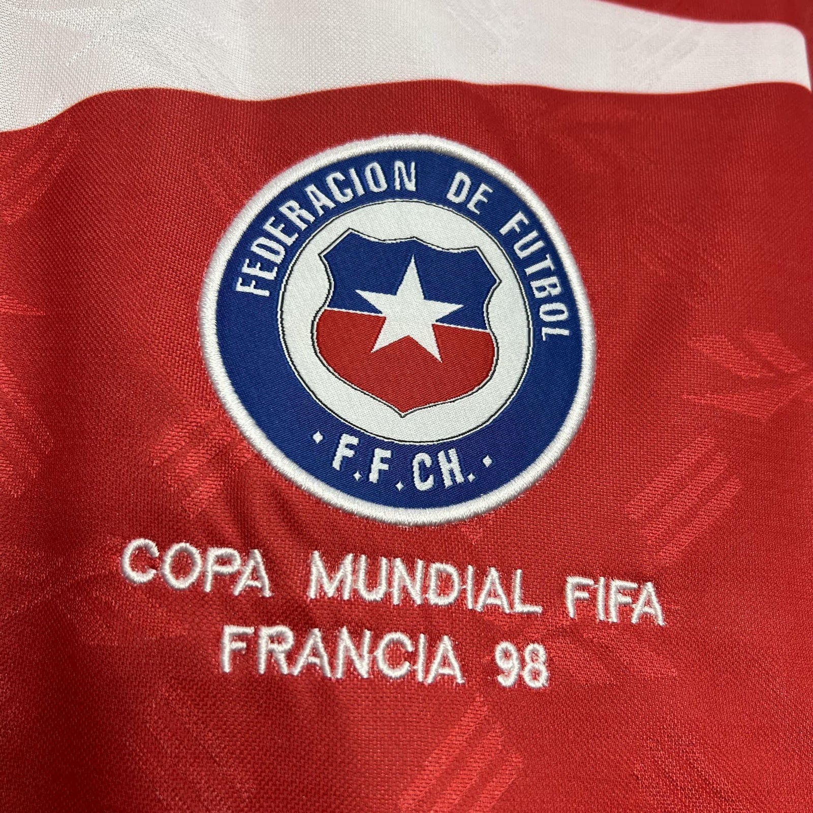 Football Shirt Chile Home 98-99 Long Sleeve Retro extra 4