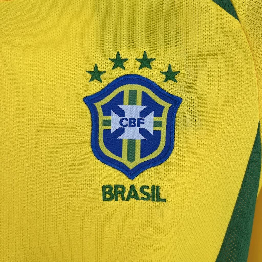 Football Shirt Brazil Home 2002 Retro extra 4