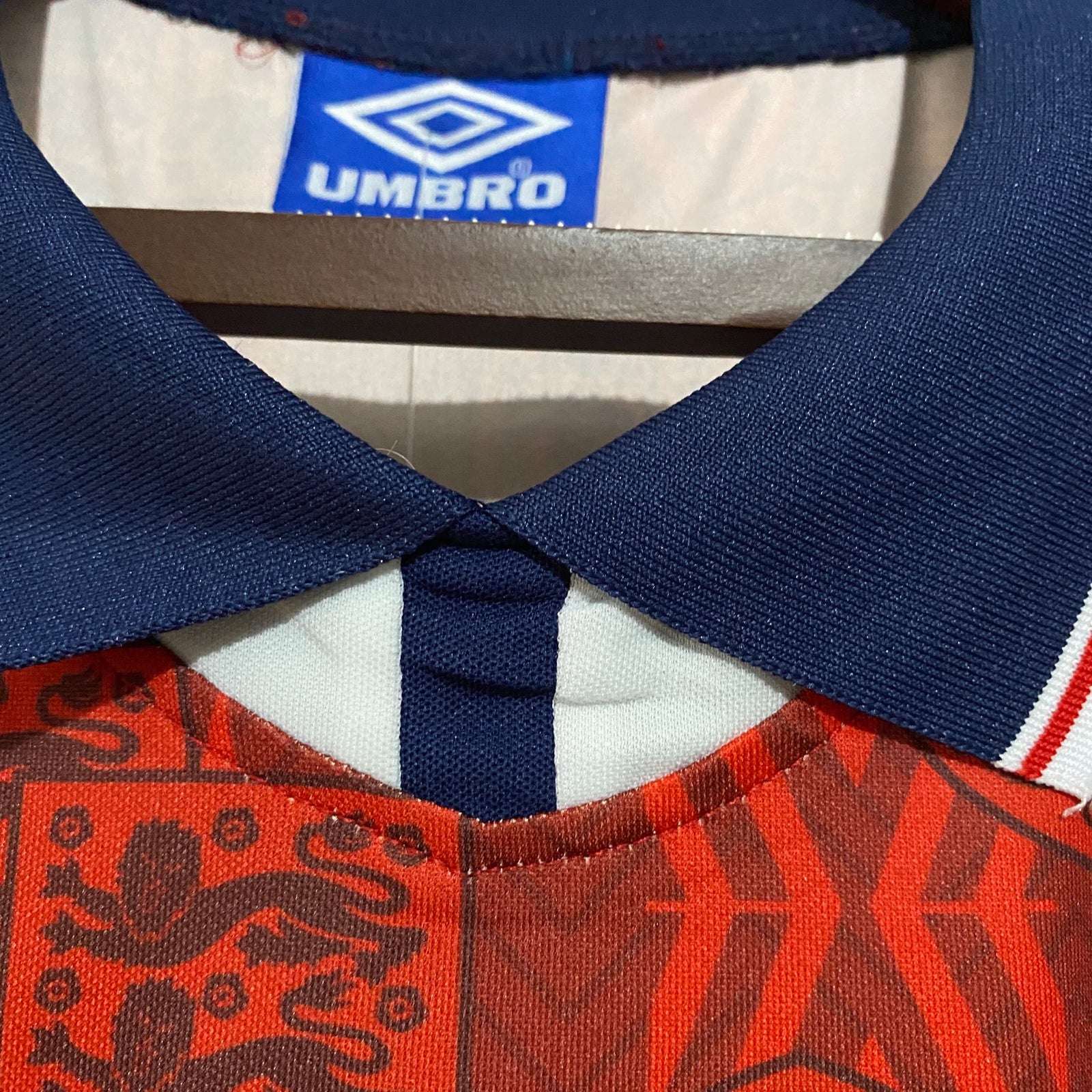 Football Shirt England Away 94-95 Retro extra 4