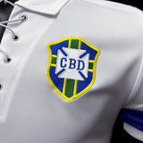 Football Shirt Brazil White 04-05 Retro extra 4