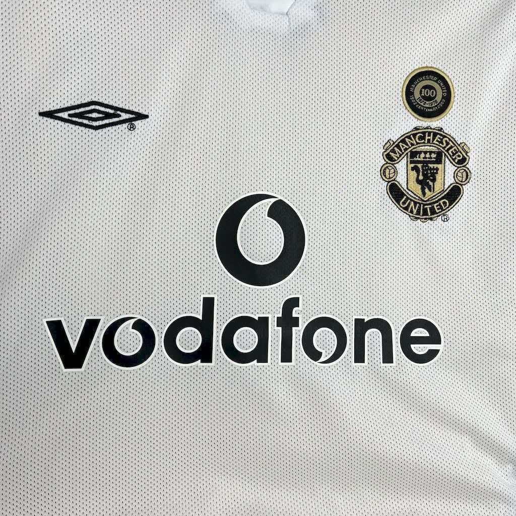 Football Shirt Manchester United Reversible Centenary 01-02 Away Third Retro extra 4