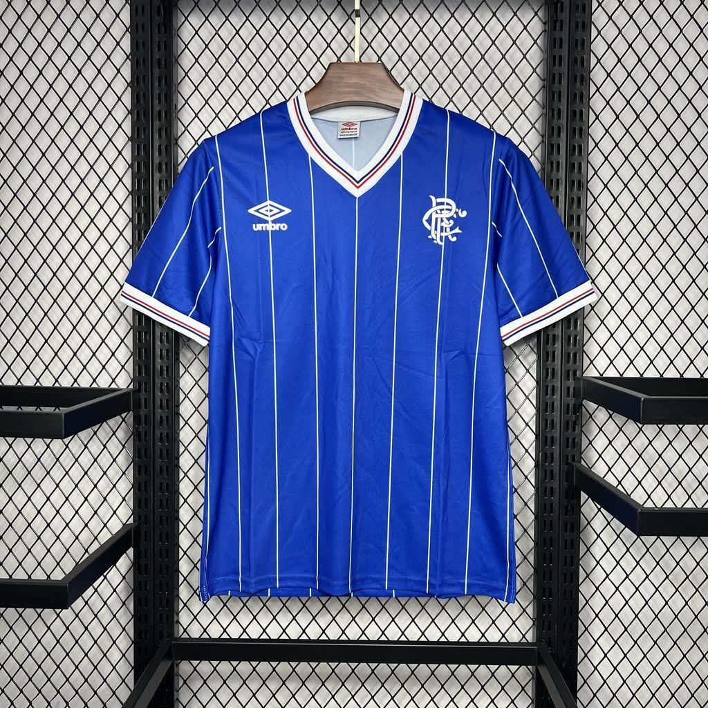 Football Shirt Rangers Home 82-84 Retro extra 5