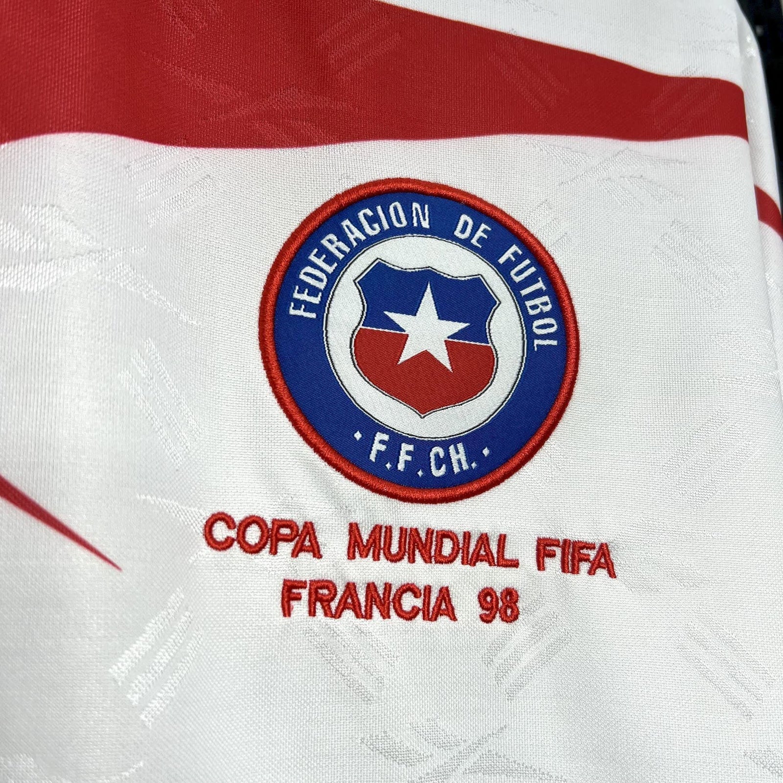 Football Shirt Chile Away 98-99 Retro extra 4