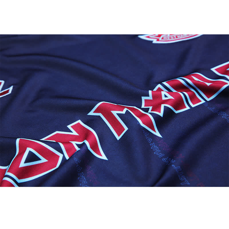 Football Shirt West Ham United Iron Maiden Away 25-26 blu extra 5