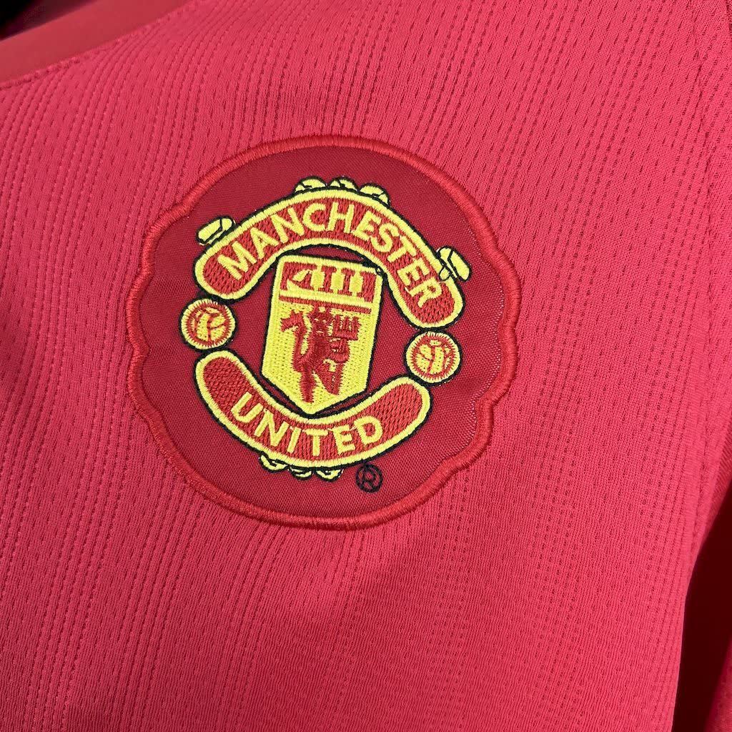 Football Shirt Manchester United Home 07-08 Long Sleeves Retro extra 5