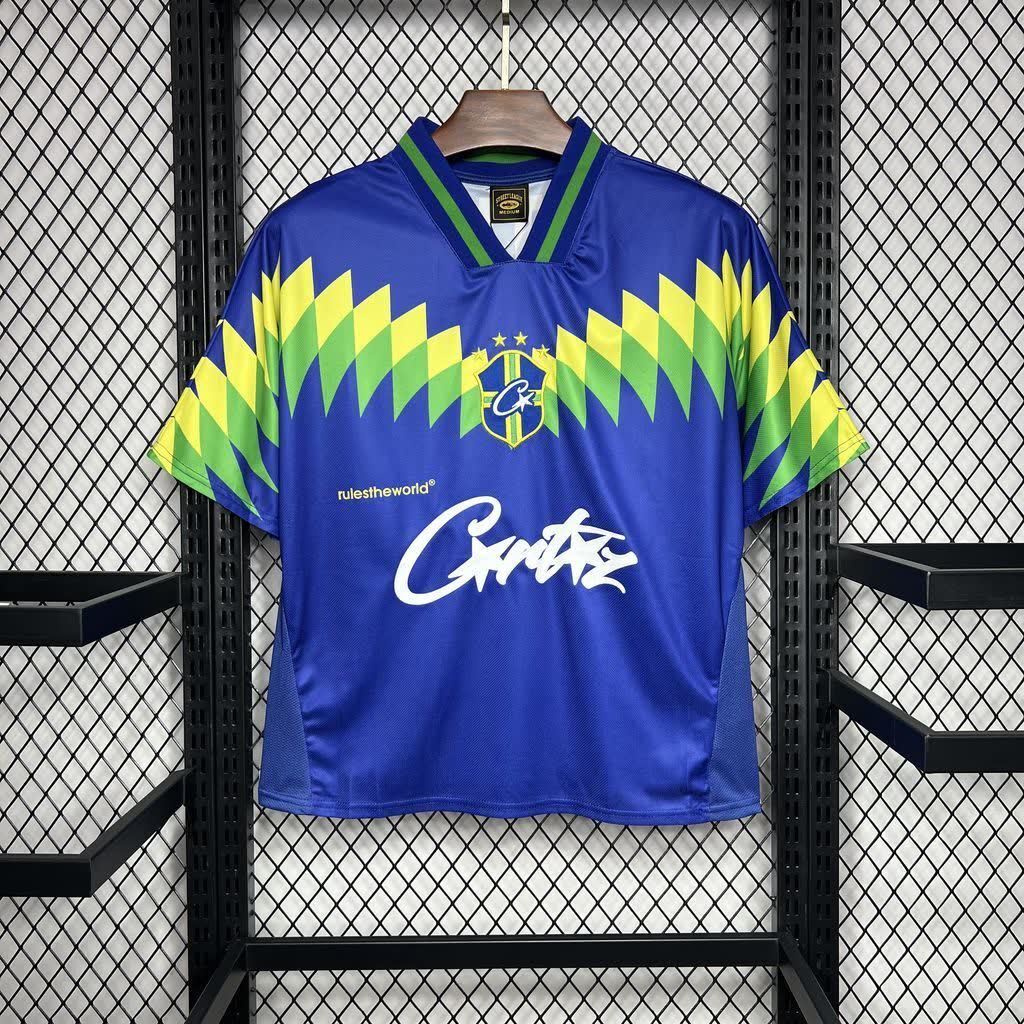 Football Shirt Brazil Away 95-96 Corteiz Retro extra 5