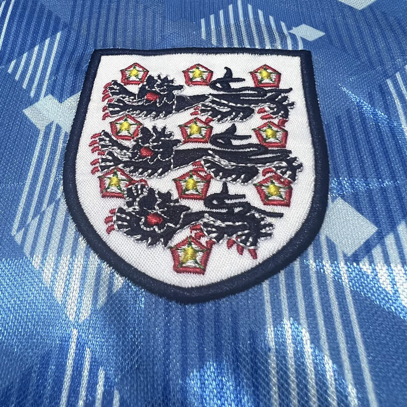 Football Shirt England Blue 1990 Retro extra 6