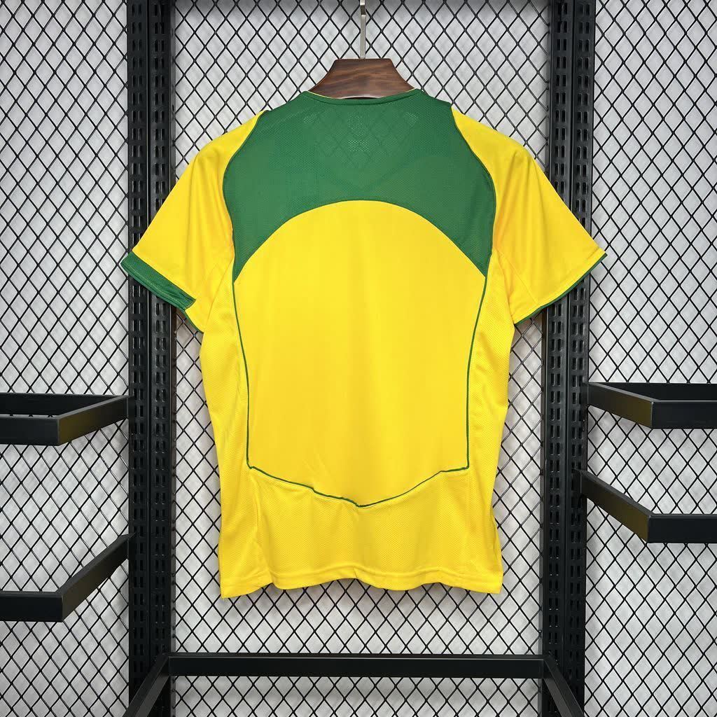 Football Shirt Brazil Home 04-05 Retro back
