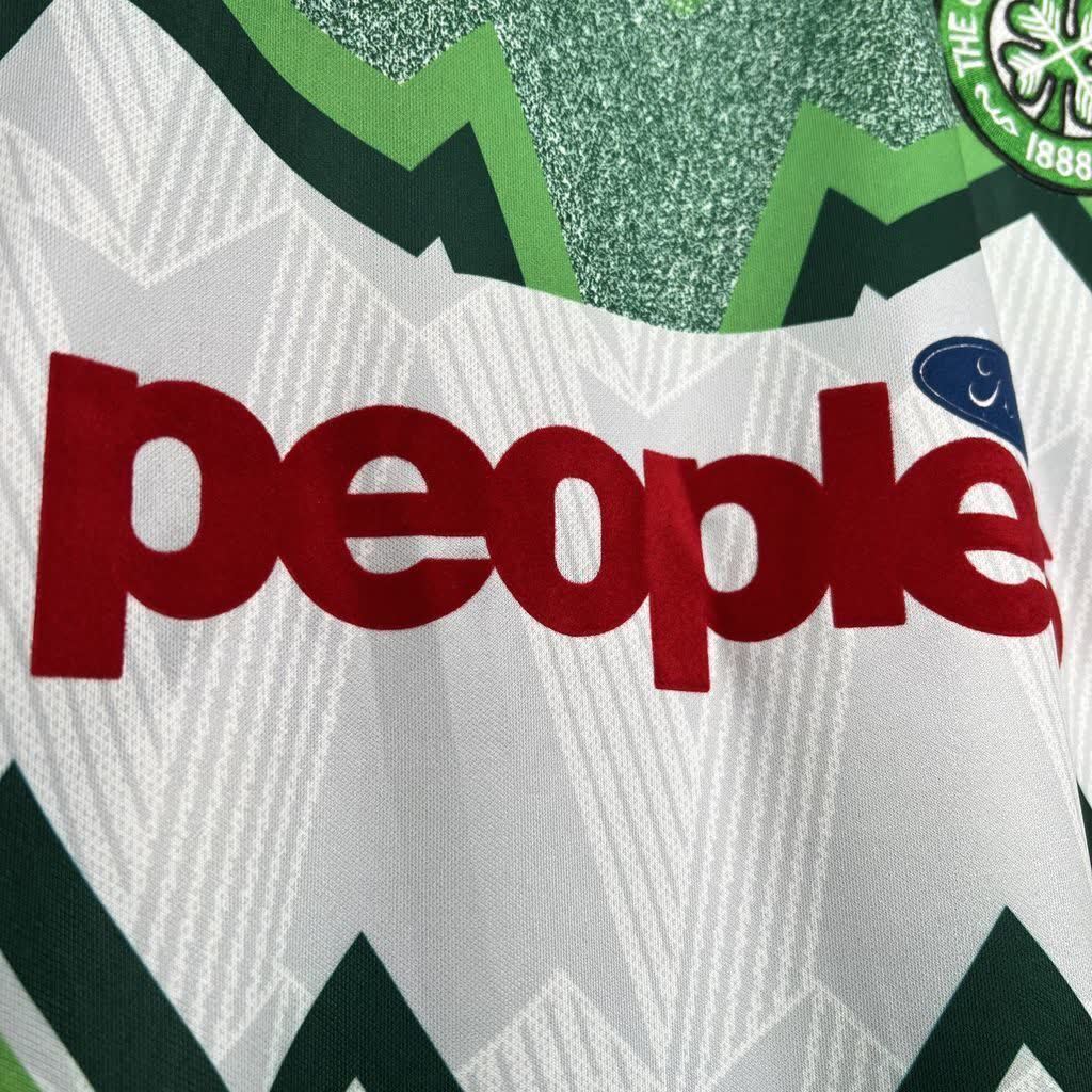 Football Shirt Celtic FC Away 91-92 Retro extra 5