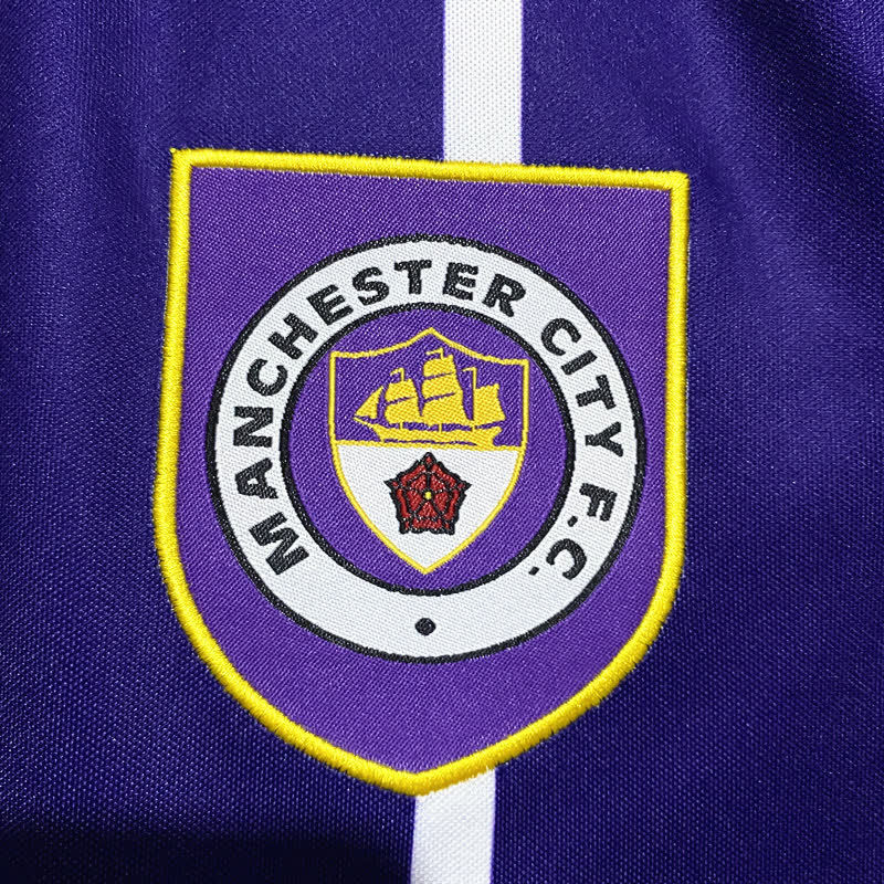 Football Shirt Manchester City Away 93-94 Retro extra 5