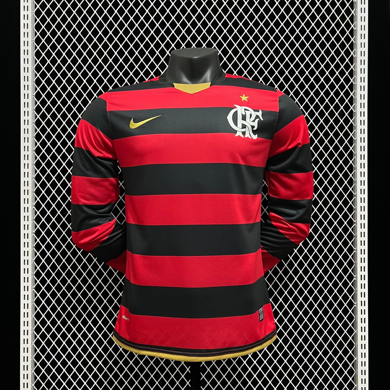 Football Shirt Flamengo Home Long Sleeve 08-09 Retro extra 5
