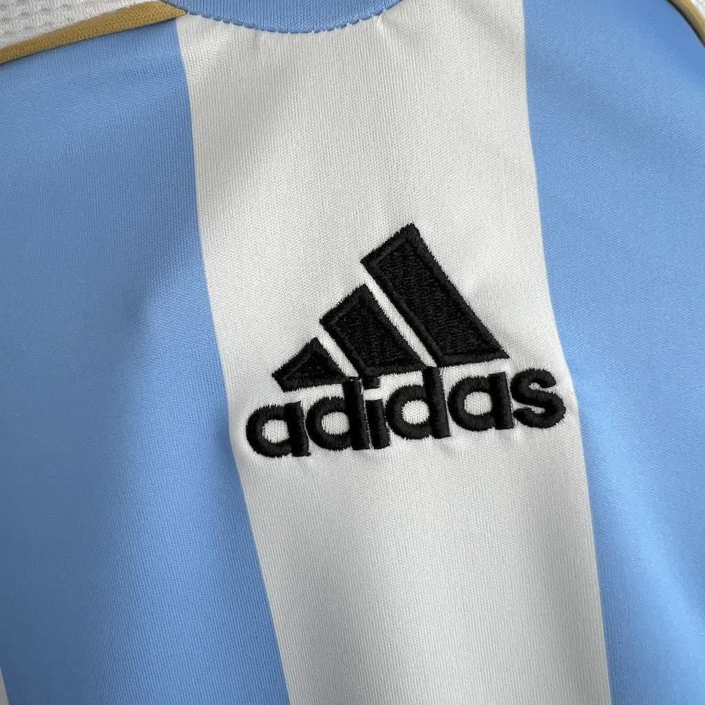 Football Shirt Argentina Home 06-07 Long Sleeves Retro extra 5