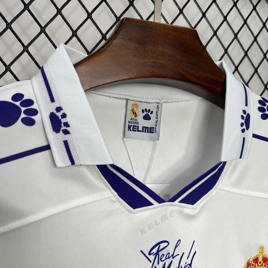 Football Shirt Real Madrid Home 94-96 Long Sleeve Retro extra 5