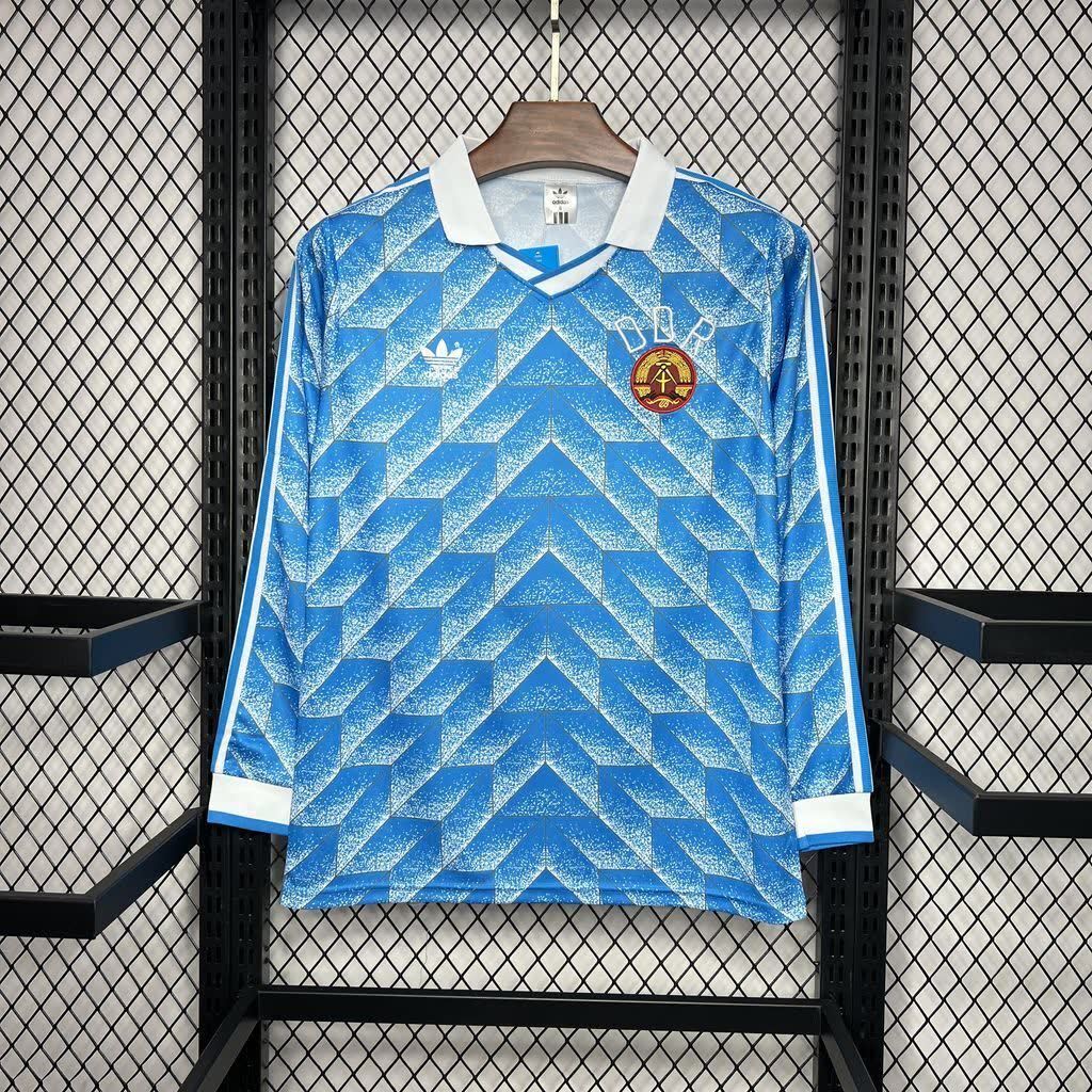 Football Shirt DDR Away 88-89 Long Sleeve Retro extra 5