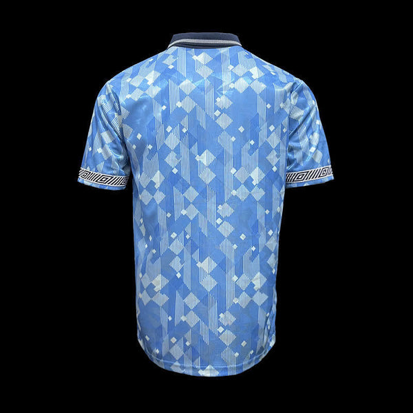 Football Shirt England Blue 1990 Retro back