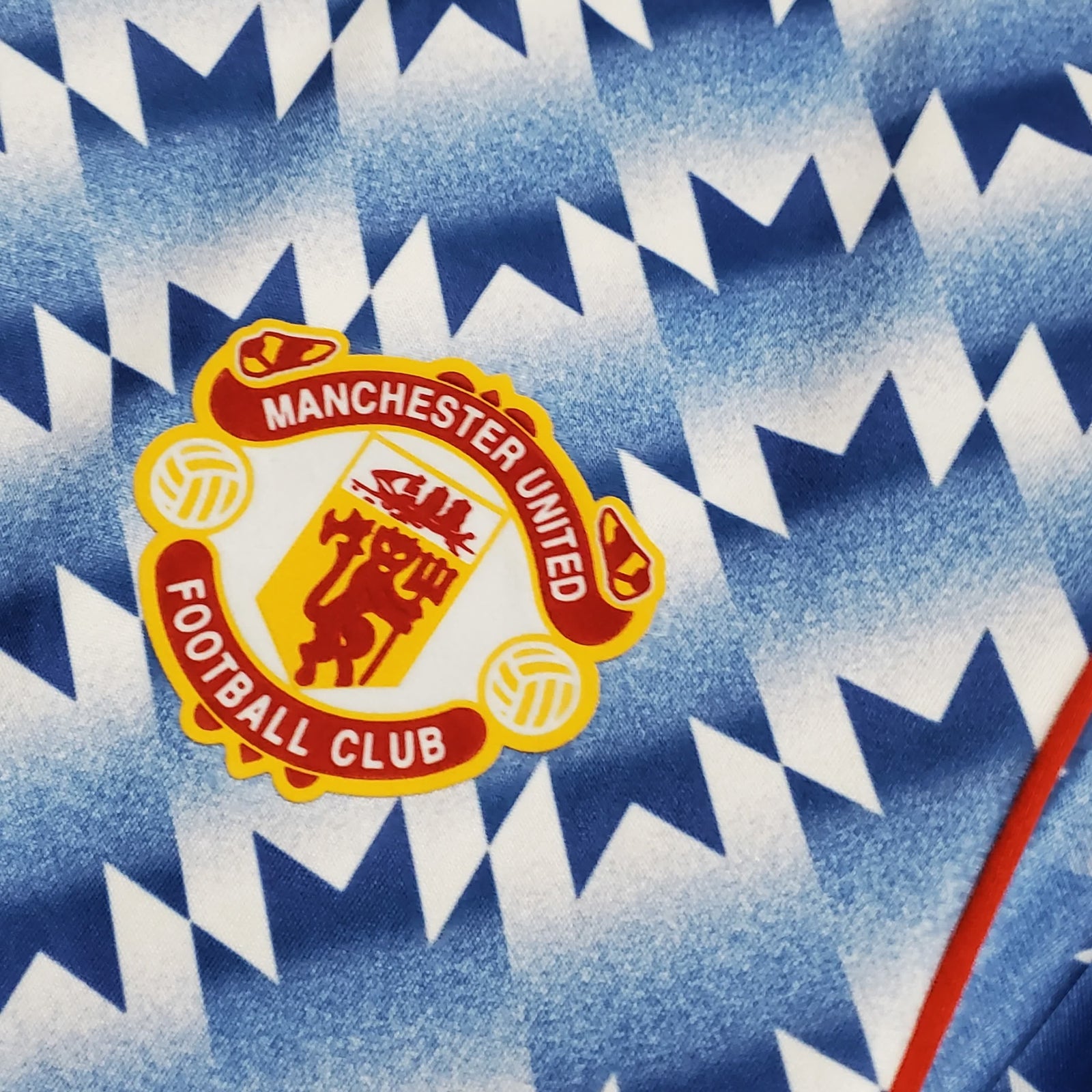 Football Shirt Manchester United Away 90-92 Retro extra 6