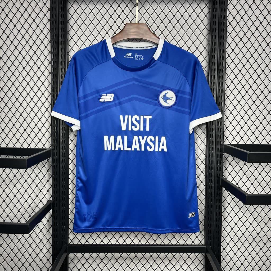 Football Shirt Cardiff City Home 24-25 extra 6