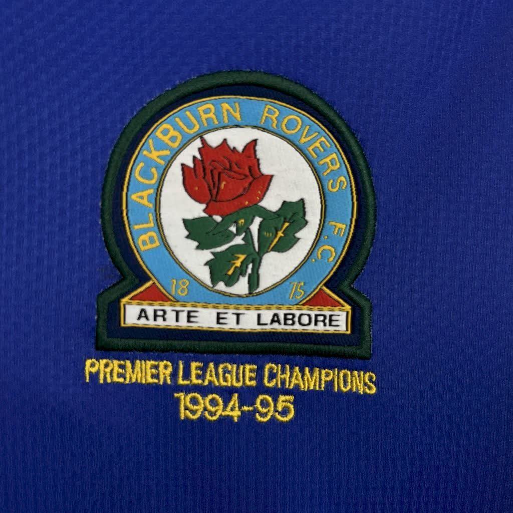Football Shirt Blackburn Rovers Home 94-95 Retro extra 6