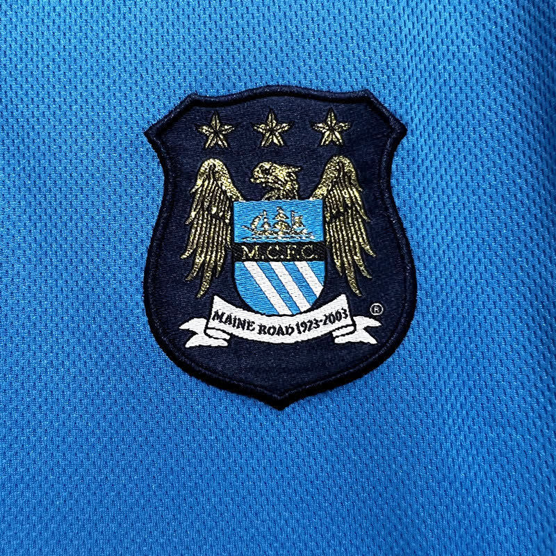 Football Shirt Manchester City Home 02-03 Retro extra 6